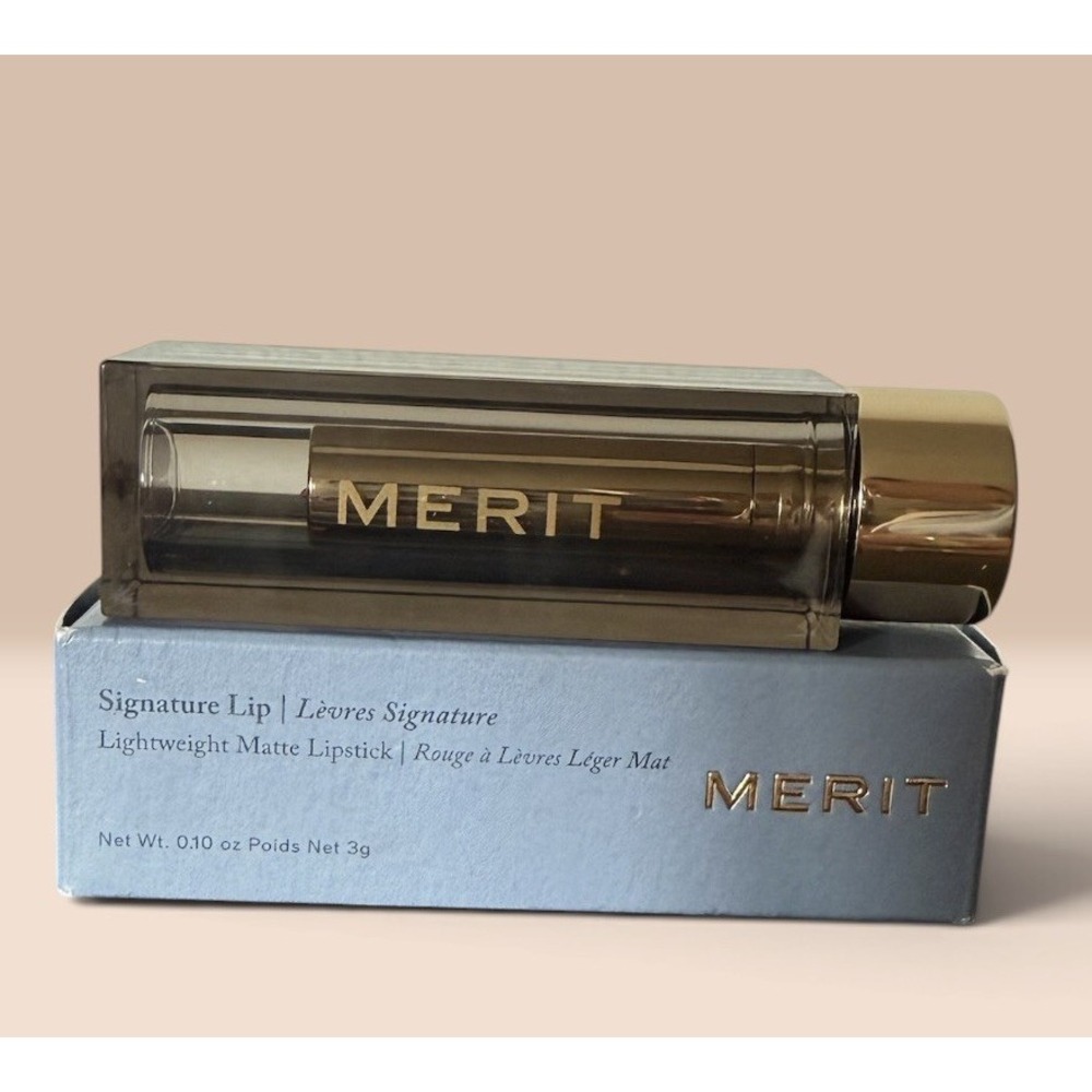 MERIT Signature Lip Lightweight Matte Lipstick - POWER 10oz/3 g. NIB